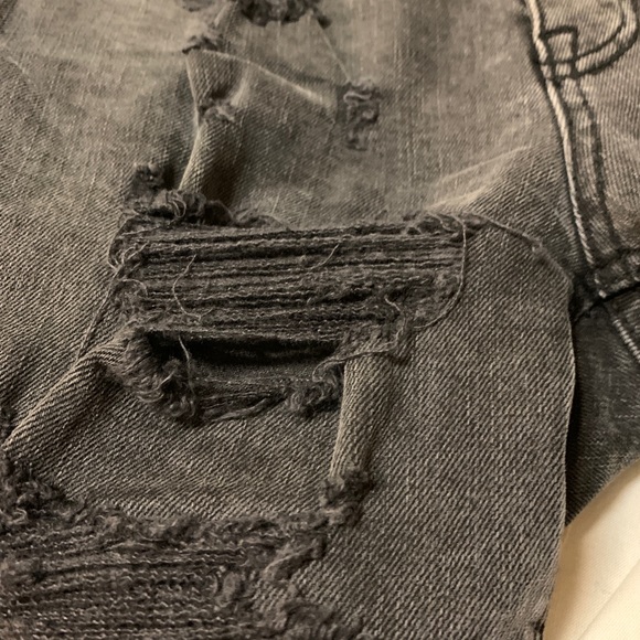 ASOS SKINNY FIT DENIM SHORTS - Picture 3 of 4